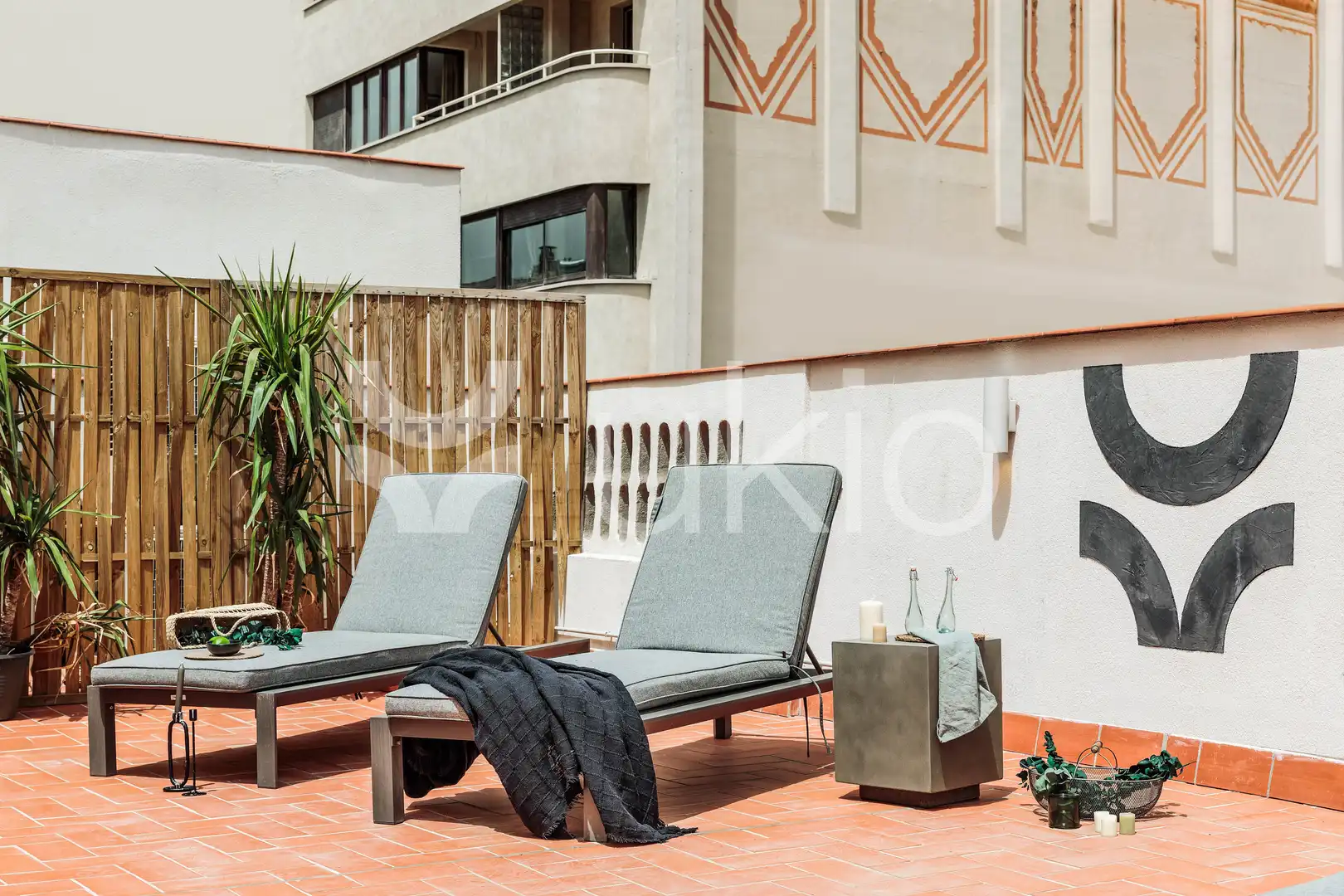 Terrasse von Wohnungen zur Miete in Barcelona mit Klimaanlage, Heizung und Terrasse