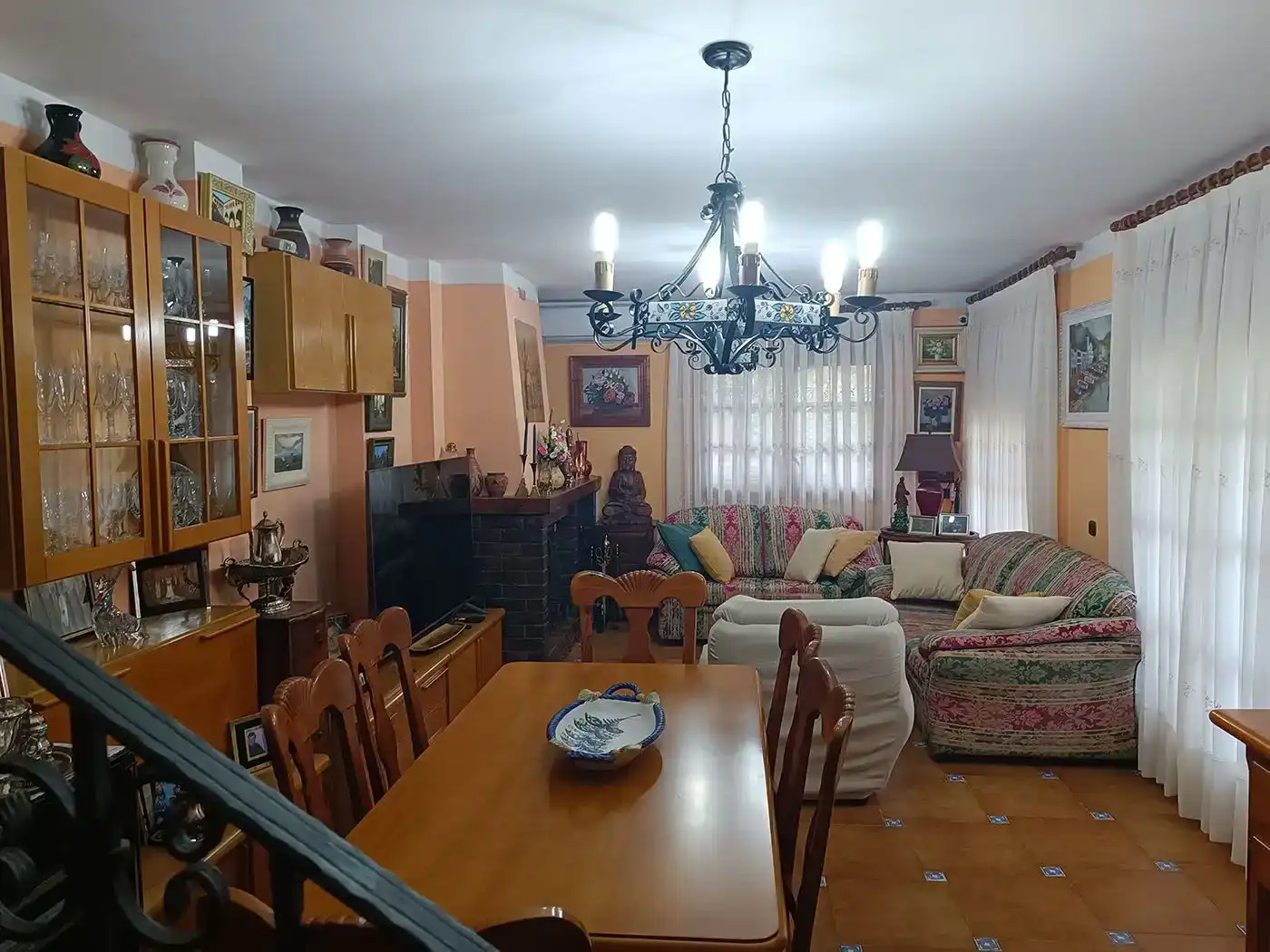 Sala d'estar de Casa o xalet en venda en Beceite amb Aire condicionat i Piscina