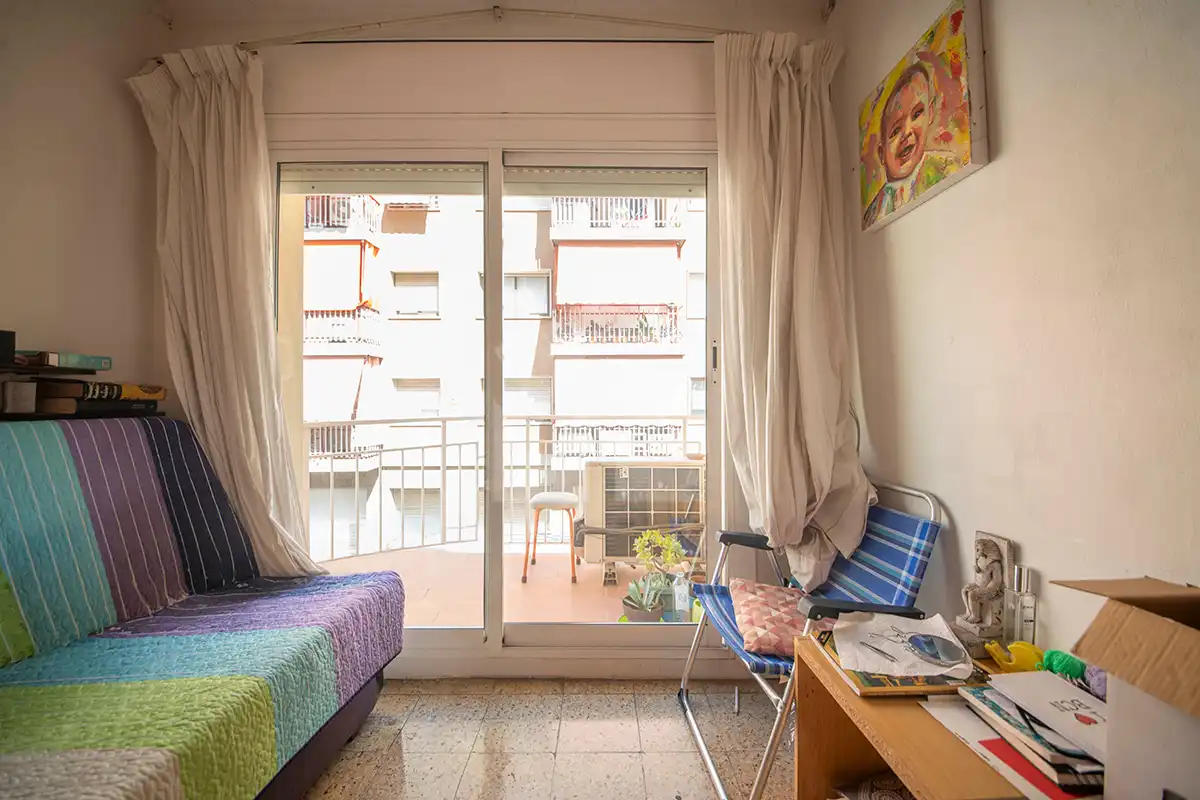 Balcony of Flat for sale in Barcelona  with Air Conditioner