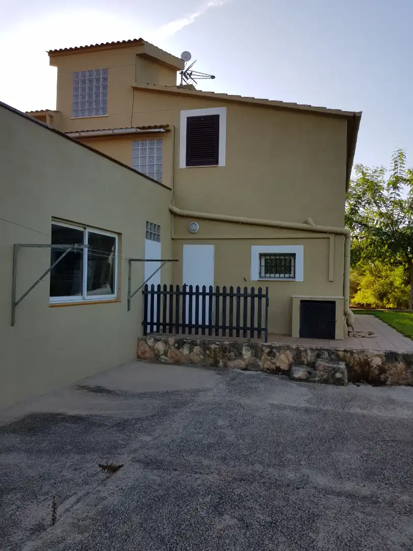 Vista exterior de Finca rústica en venta en Santa Oliva con Calefacción, Jardín privado y Piscina
