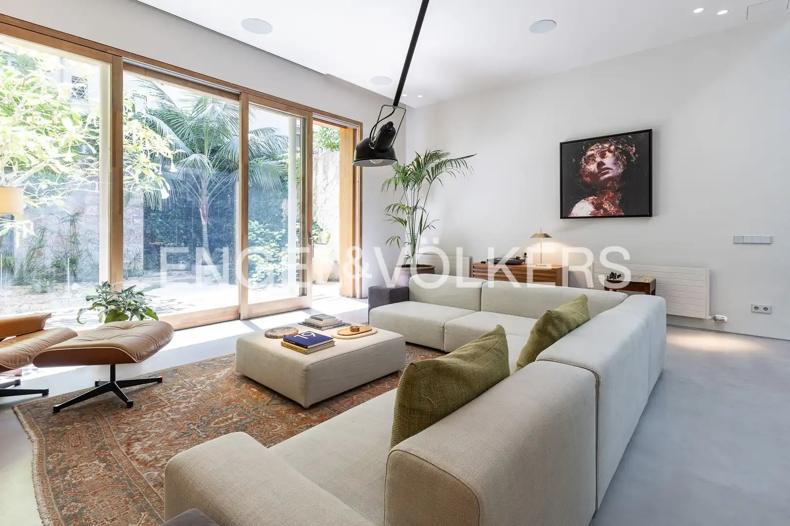 Living room of Houses for rent in Barcelona  with Air Conditioner, Heating and Private garden