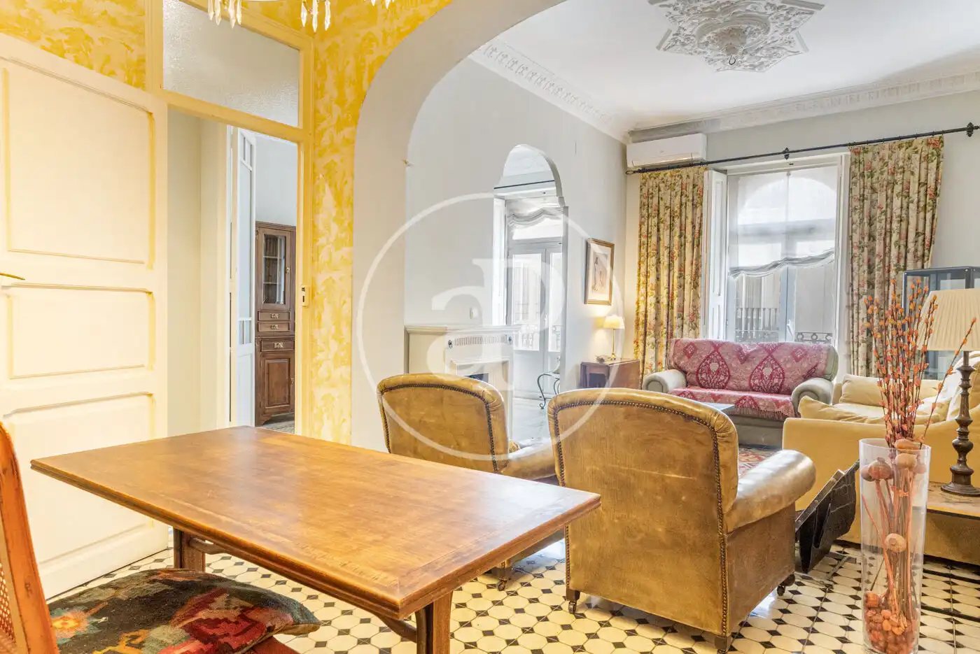 Sala de estar de Piso de alquiler en Valencia con Aire acondicionado, Calefacción y Amueblado