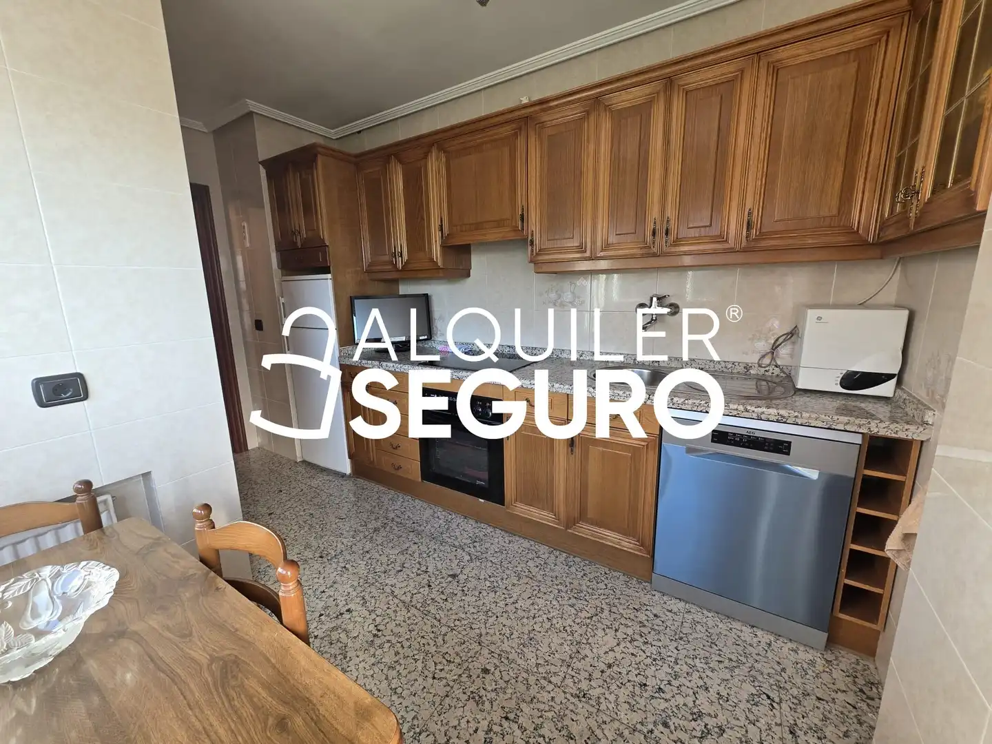 Kitchen of Flat for rent in Burgos  with Heating, Terrace and Furnished