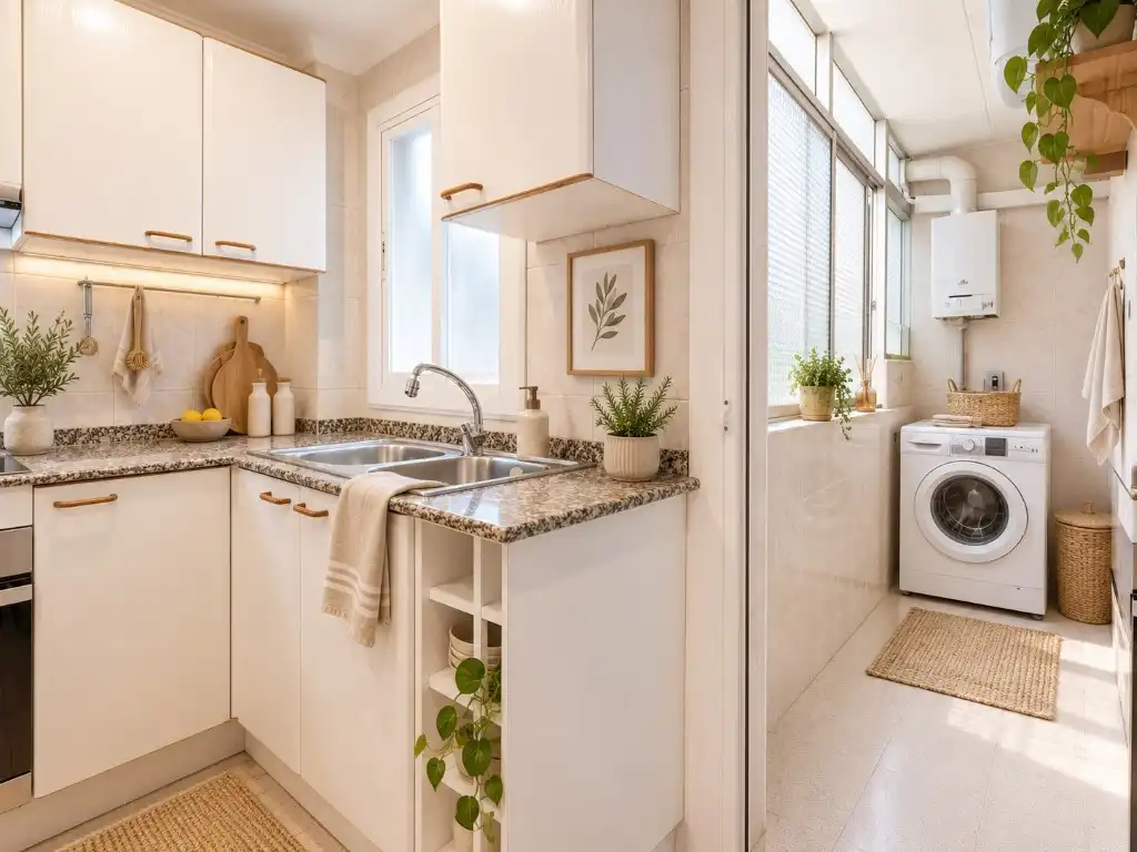 Cuina de Apartament en venda en L'Hospitalet de Llobregat amb Aire condicionat