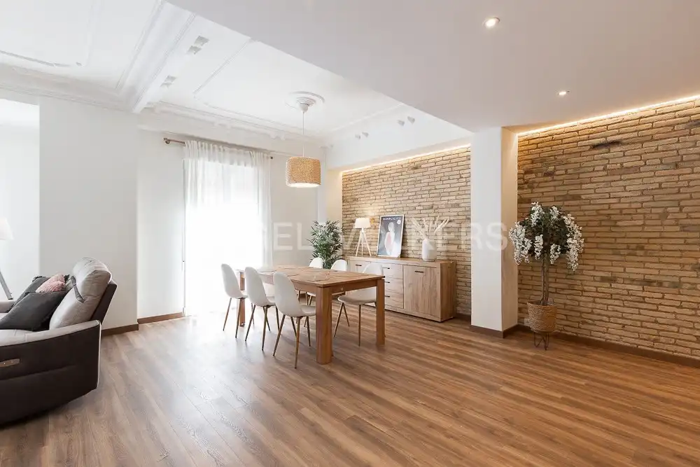 Comedor de Piso de alquiler en Valencia con Aire acondicionado, Calefacción y Parquet