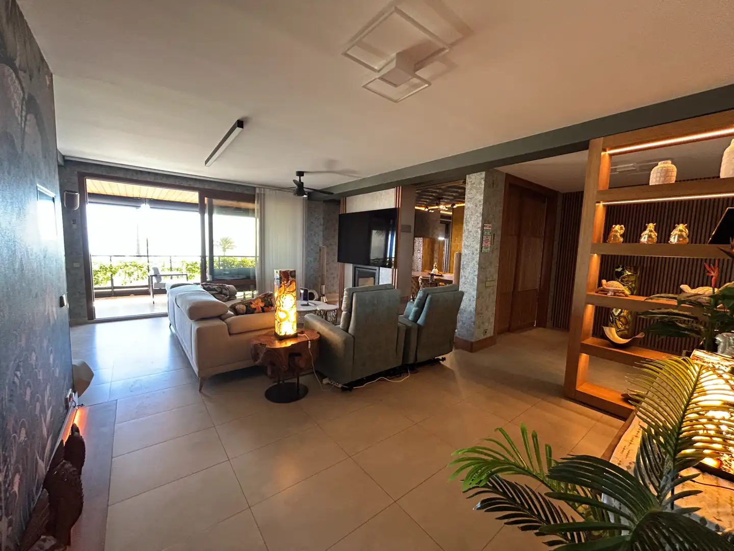 Sala de estar de Apartamento en venta en Gandia con Aire acondicionado, Terraza y Amueblado