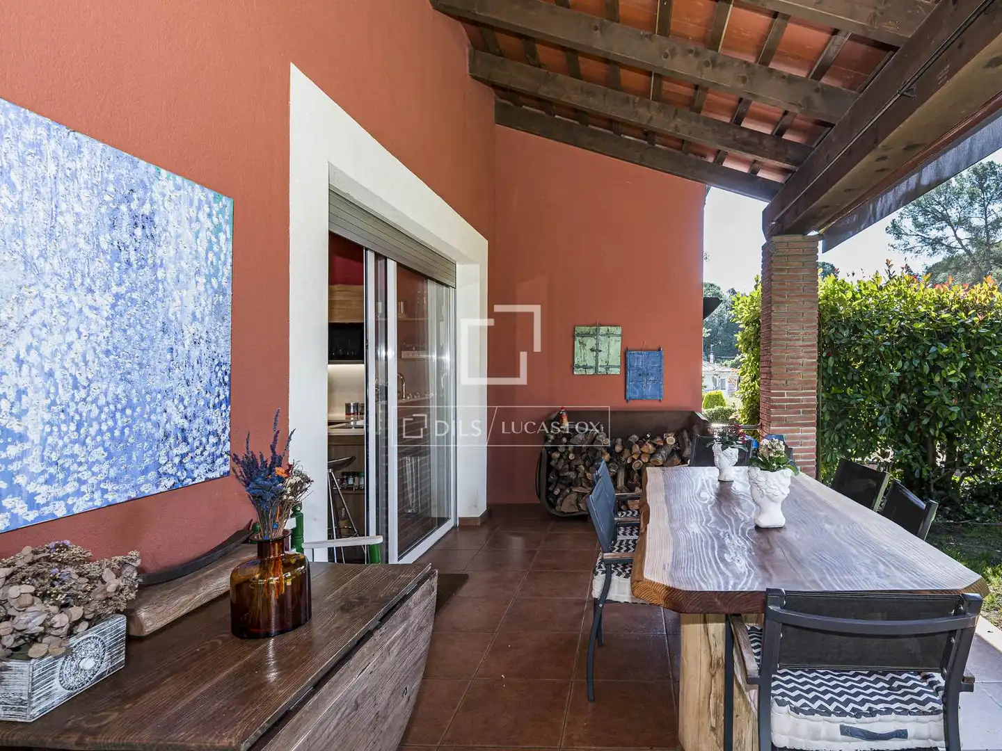 Terrassa de Casa o xalet en venda en Sant Cugat del Vallès amb Aire condicionat, Calefacció i Jardí privat