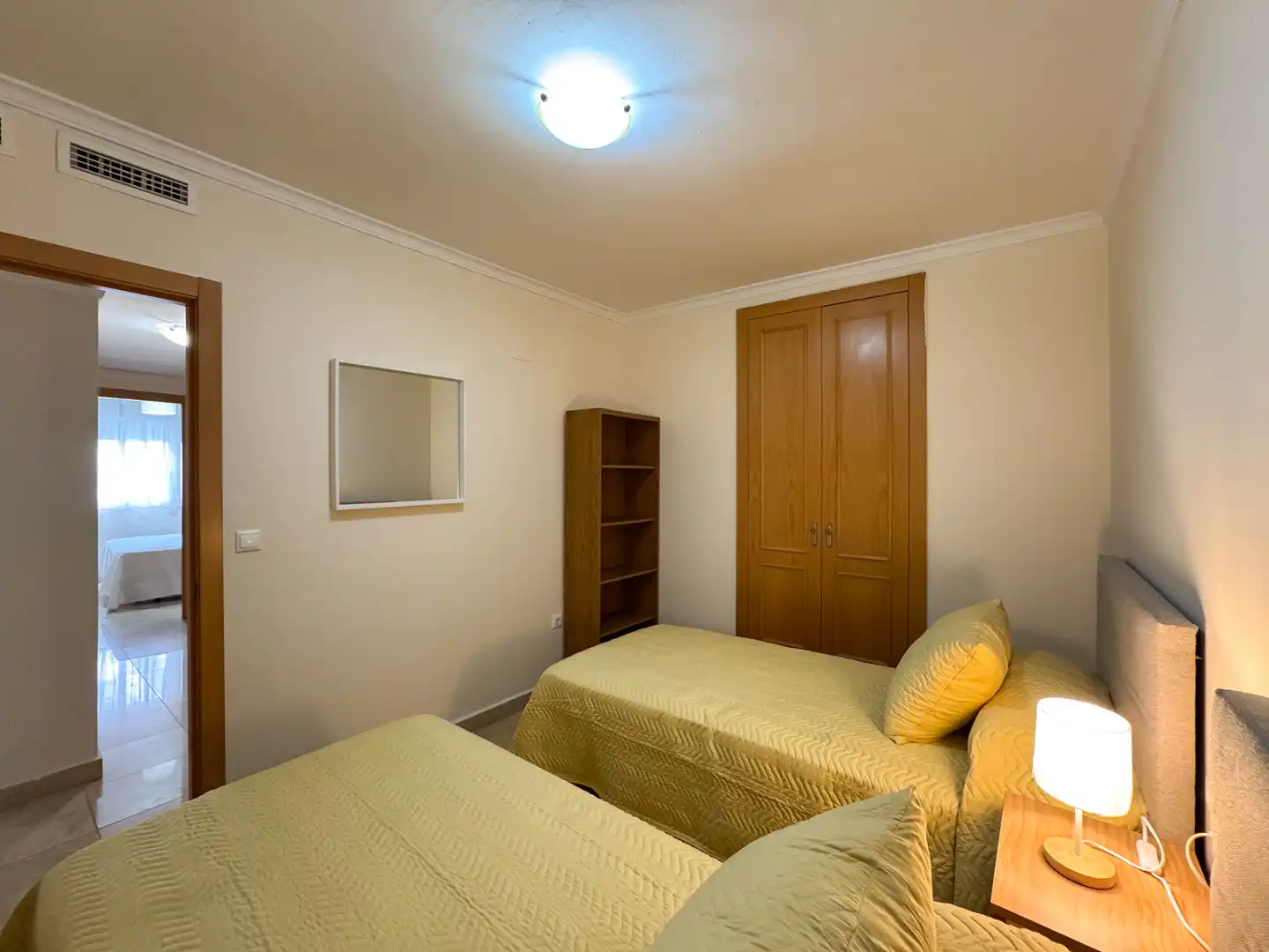 Bedroom of Flat for rent in Dénia  with Air Conditioner, Terrace and Furnished