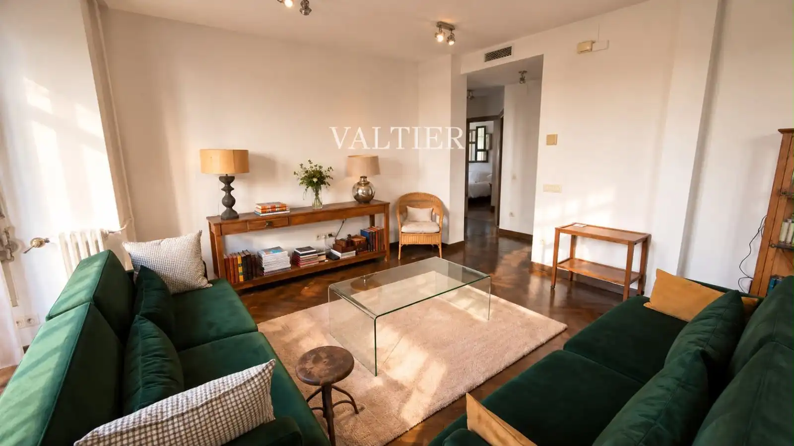 Wohnzimmer von Wohnung zur Miete in Madrid mit Klimaanlage, Heizung und Terrasse