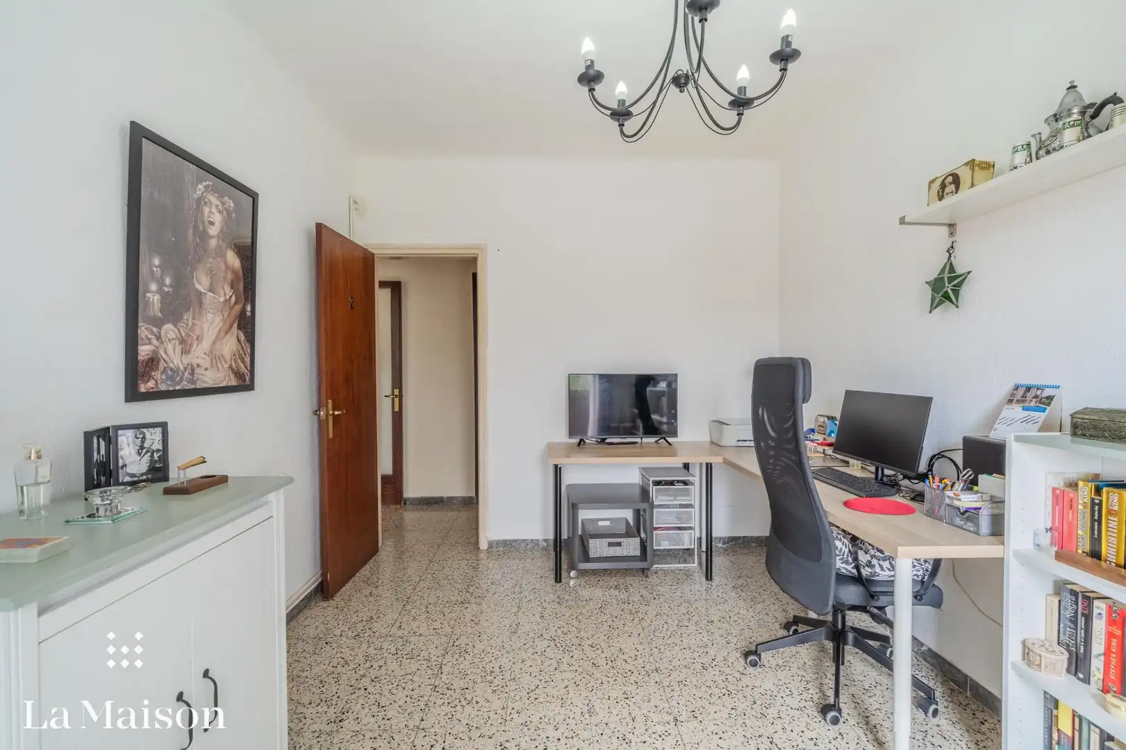 Sala de estar de Piso en venta en Mataró con Calefacción, Trastero y Amueblado