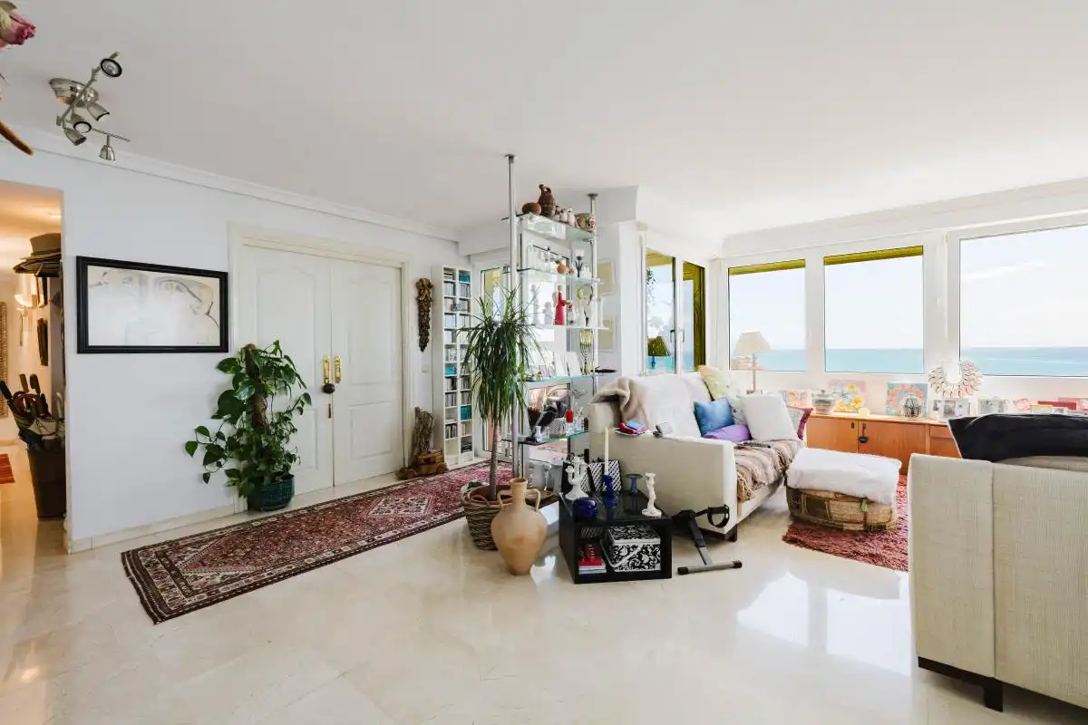 Sala de estar de Piso en venta en Torremolinos con Aire acondicionado, Calefacción y Jardín privado
