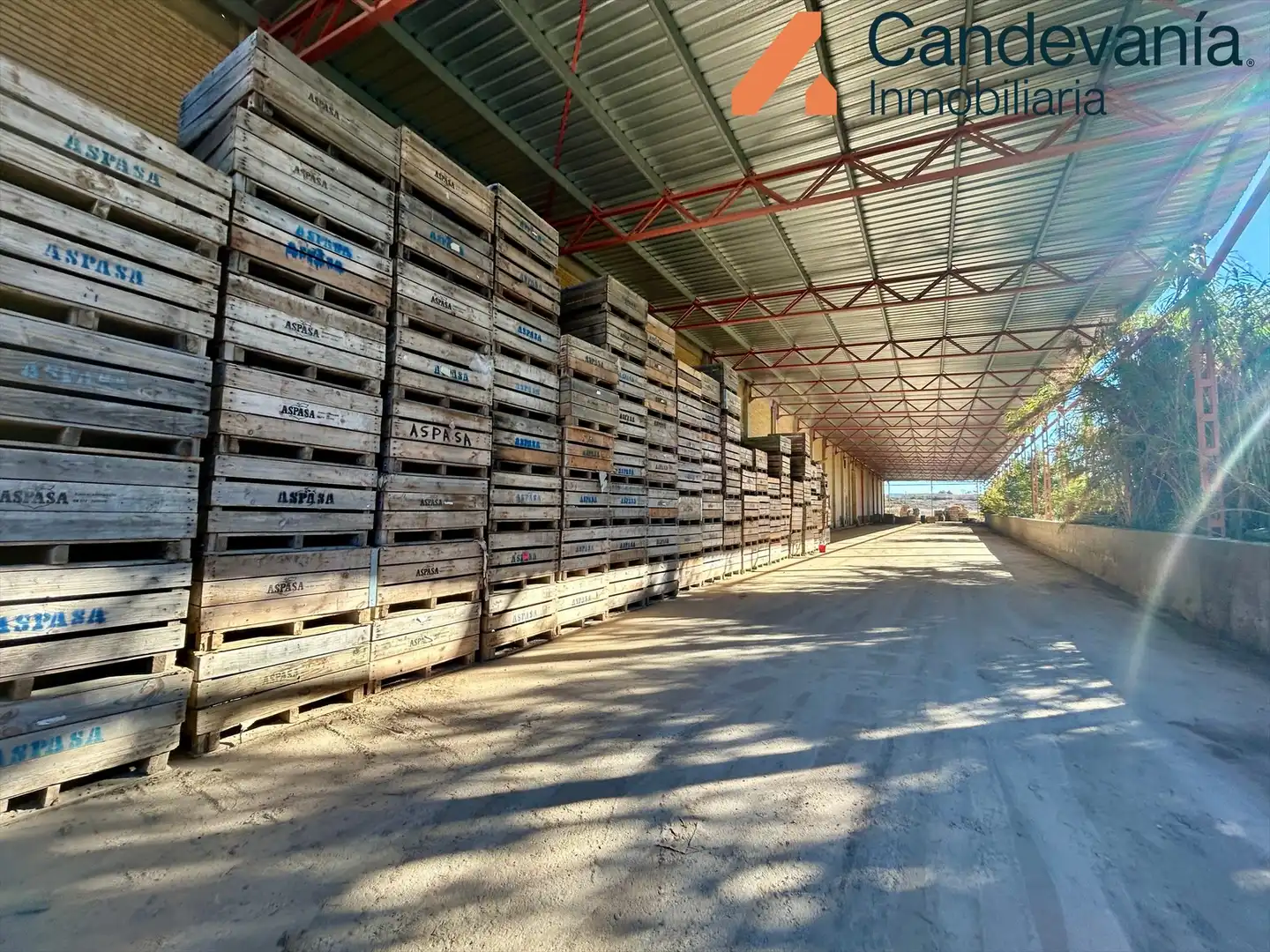 Vista exterior de Nave industrial en venta en Zuera