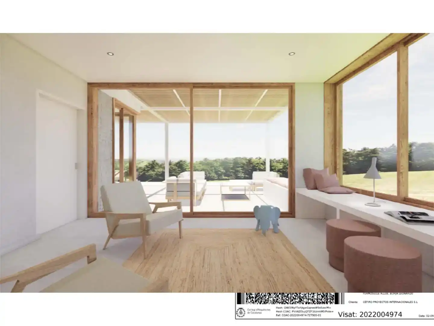 Sala de estar de Piso en venta en Sant Pere de Ribes con Jardín privado, Trastero y Piscina