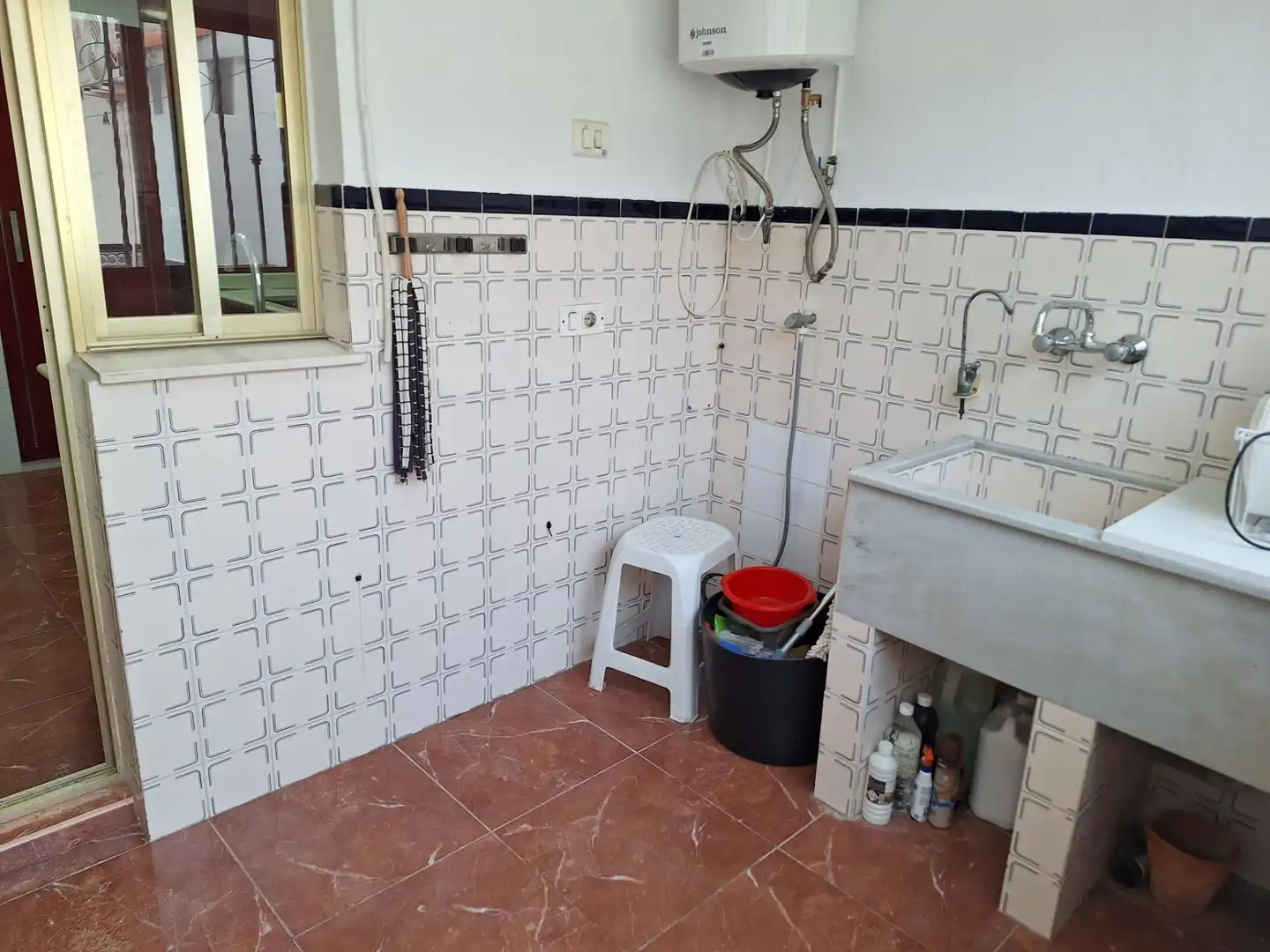 Bany de Casa adosada en venda en Algemesí amb Aire condicionat, Terrassa i Balcó