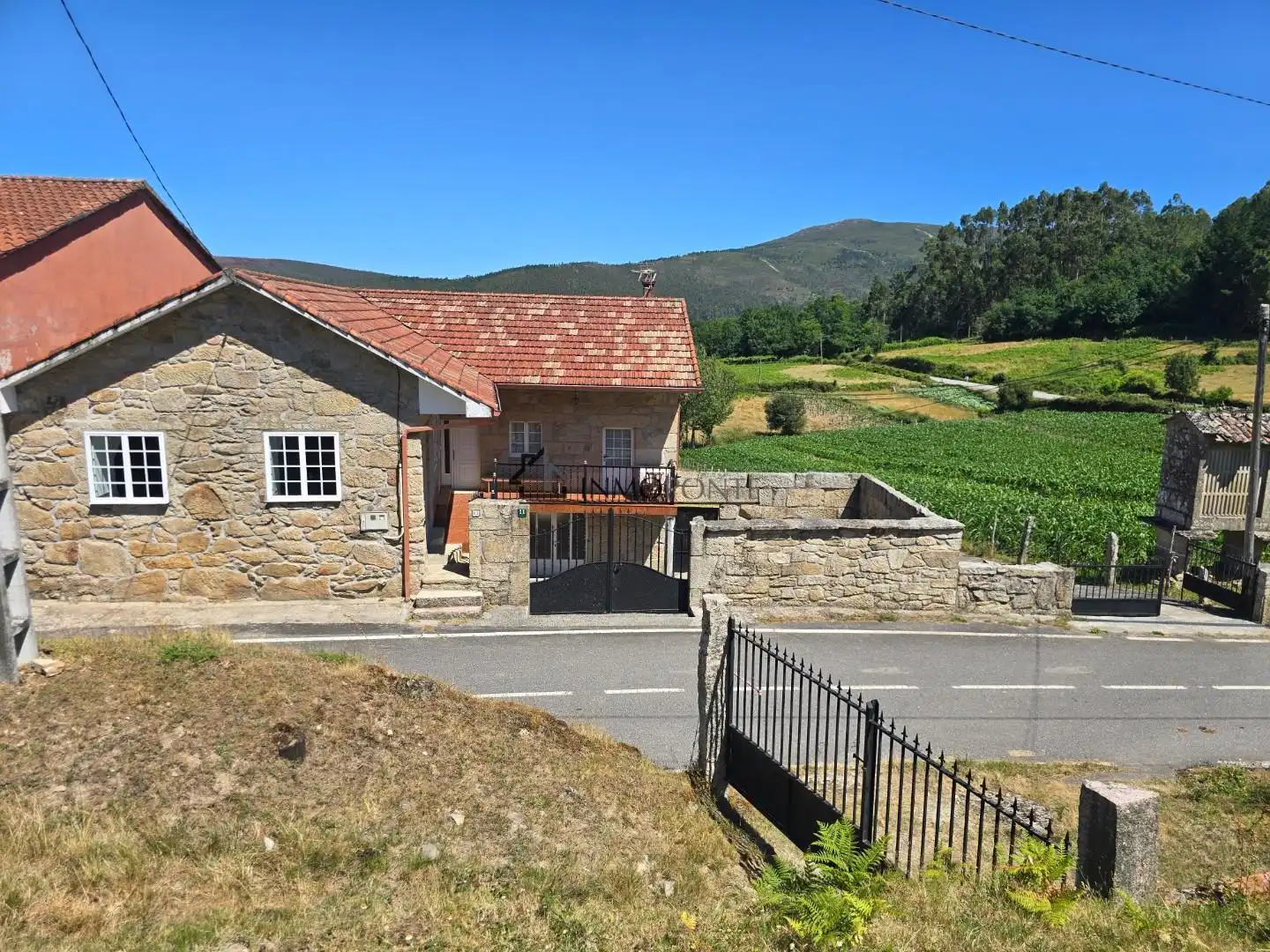 Vista exterior de Casa o chalet en venta en Campo Lameiro con Jardín privado, Terraza y Balcón