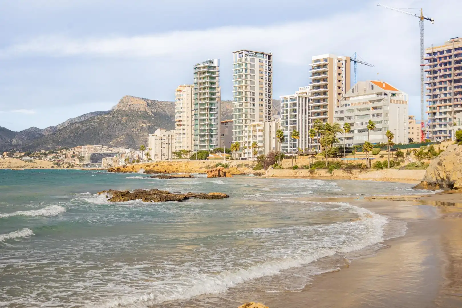 Exterior view of Apartments for rent in Calpe / Calp  with Air Conditioner, Parquet flooring and Terrace