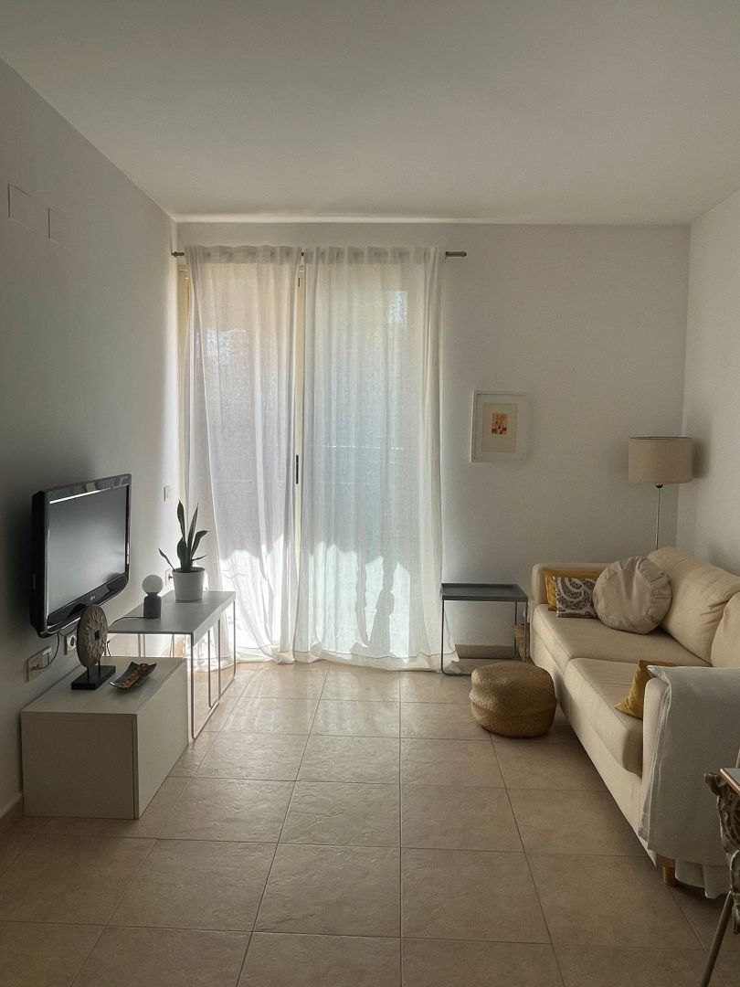 Sala d'estar de Apartament de lloguer en La Pobla de Farnals amb Aire condicionat, Calefacció i Terrassa