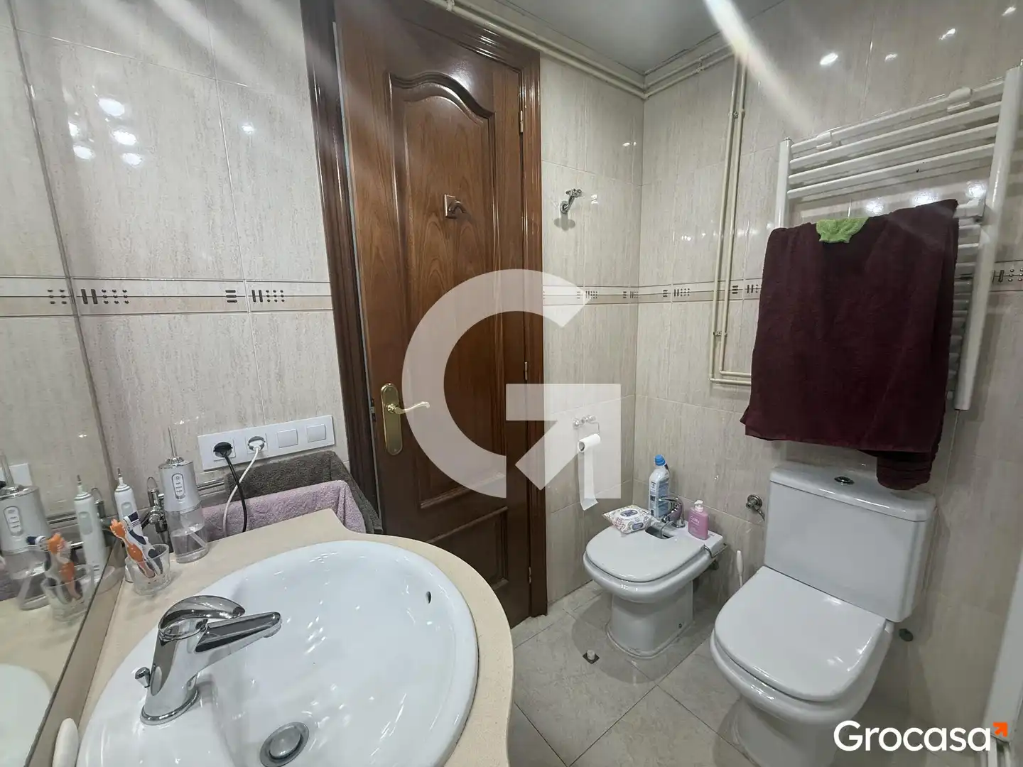 Bathroom of Flat for sale in Mataró  with Heating, Terrace and Storage room