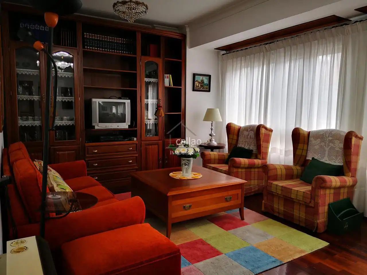 Sala de estar de Piso de alquiler en Ferrol con Calefacción, Parquet y Trastero