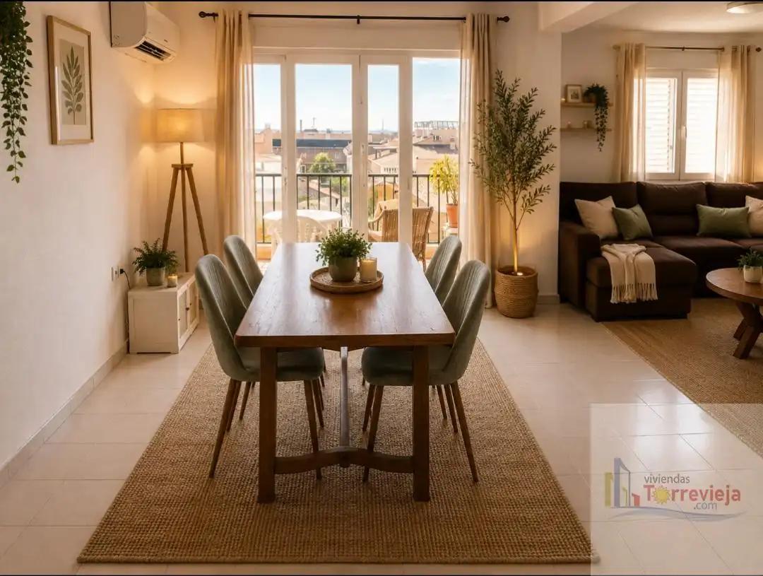 Comedor de Ático en venta en Torrevieja con Aire acondicionado, Terraza y Piscina comunitaria