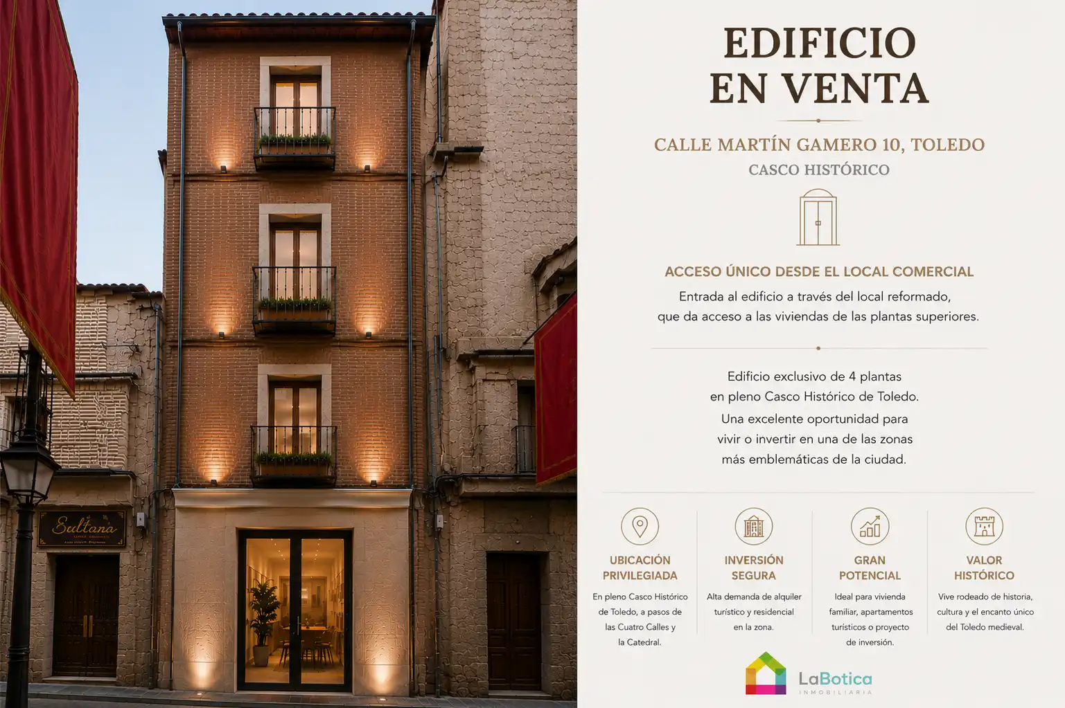Vista exterior de Edificio en venta en Toledo
