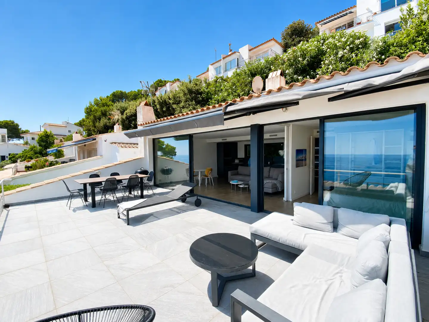 Terrasse von Wohnungen zum Verkauf in Begur mit Klimaanlage, Heizung und Terrasse