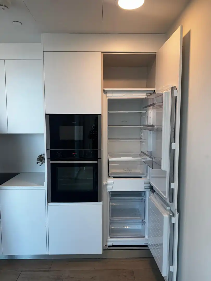 Cuina de Apartament de lloguer en Valencia amb Aire condicionat, Jardí privat i Terrassa