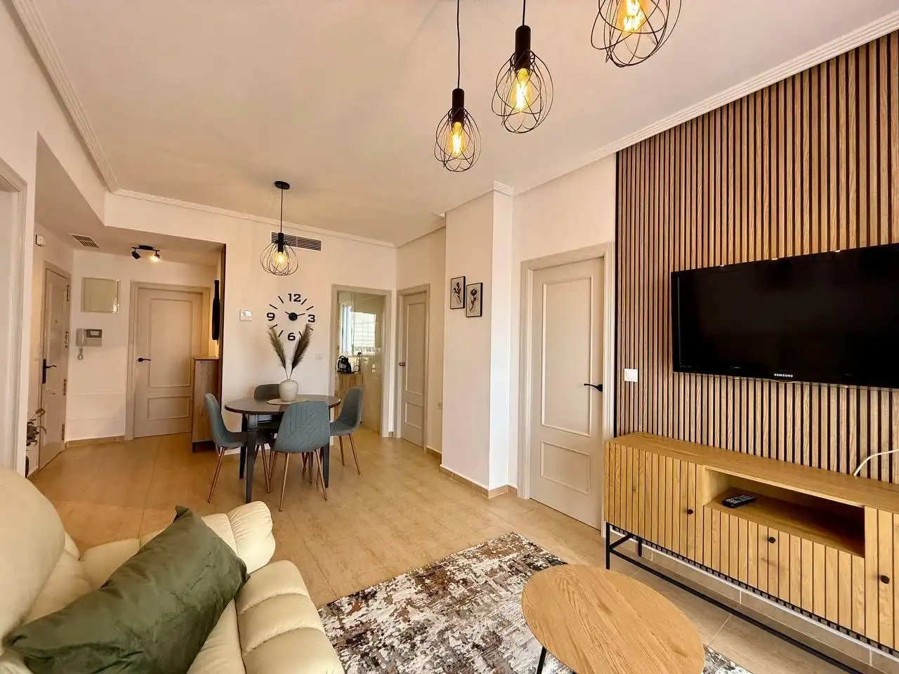 Sala de estar de Apartamento en venta en Guardamar del Segura con Aire acondicionado, Jardín privado y Terraza