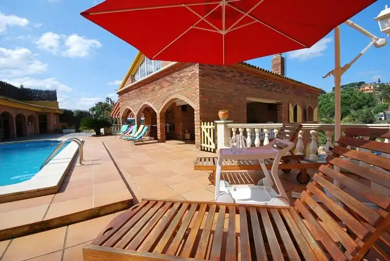 Terraza de Casa o chalet en venta en Maçanet de la Selva con Calefacción, Jardín privado y Piscina