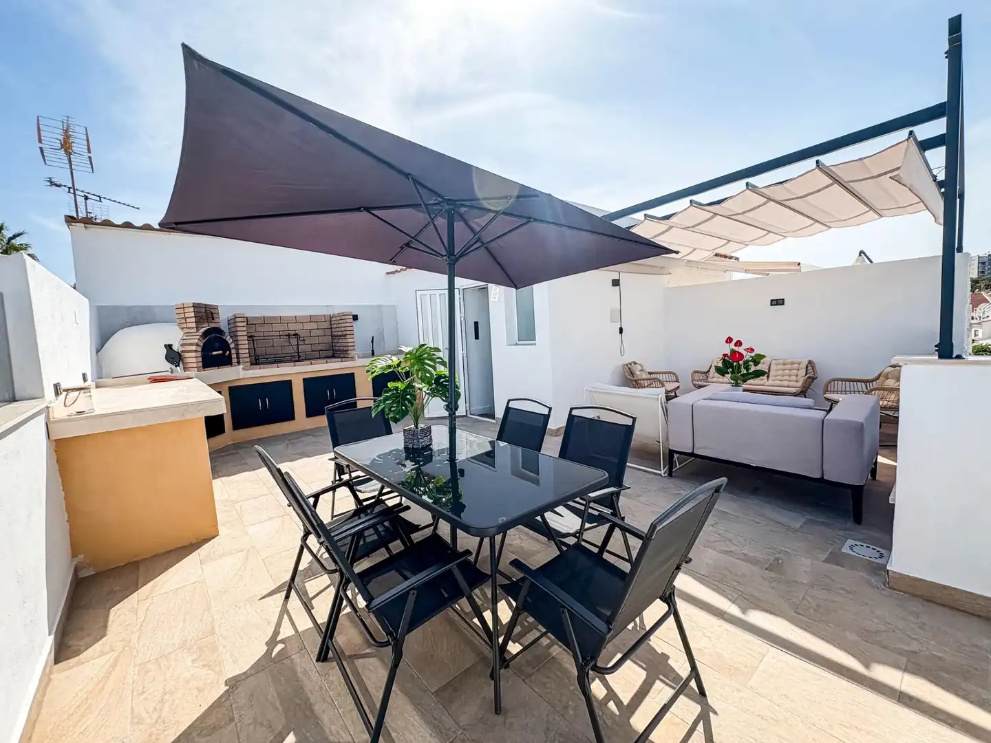 Terrassa de Casa adosada de lloguer en Torrevieja amb Aire condicionat, Calefacció i Traster