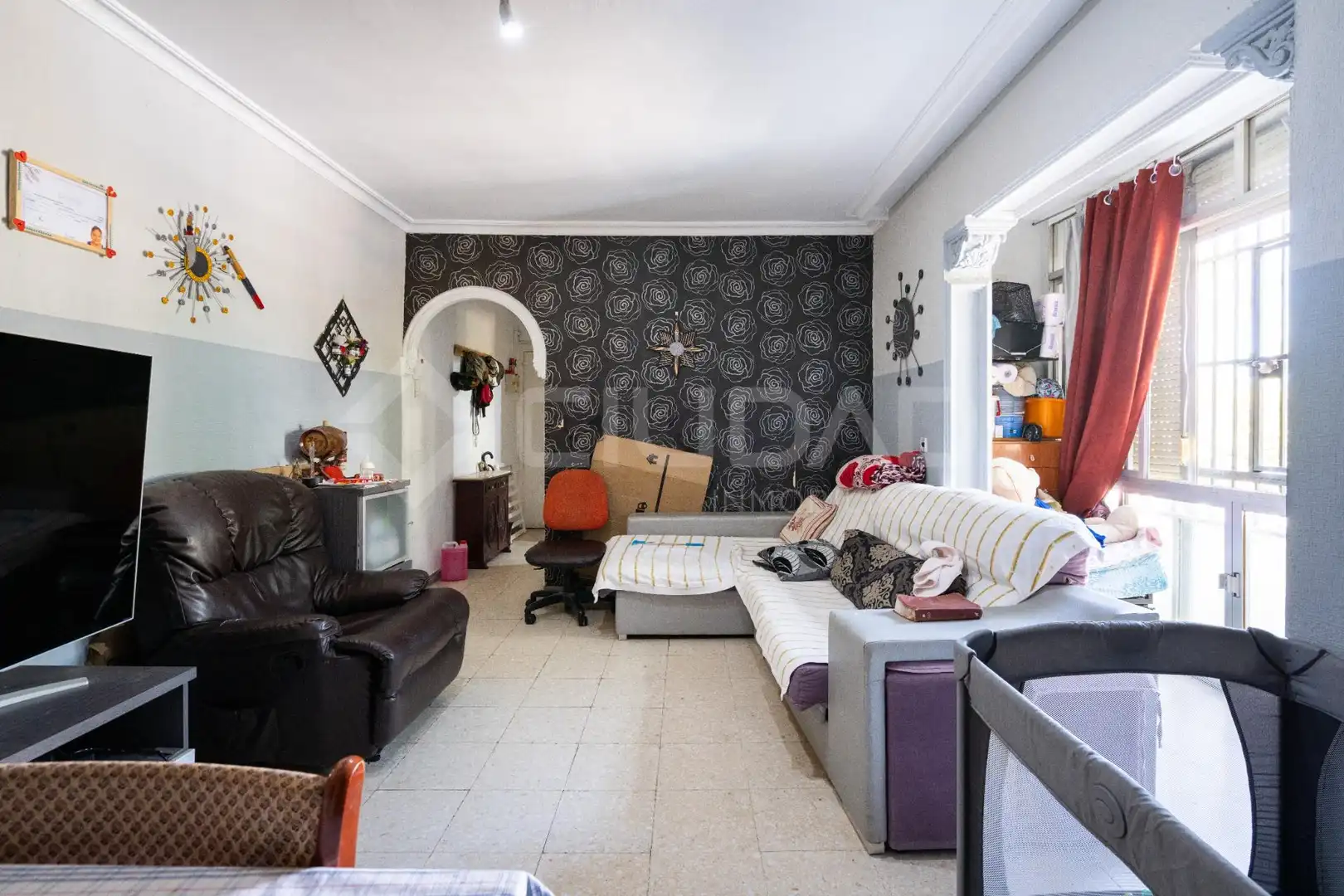 Sala de estar de Piso en venta en Sevilla