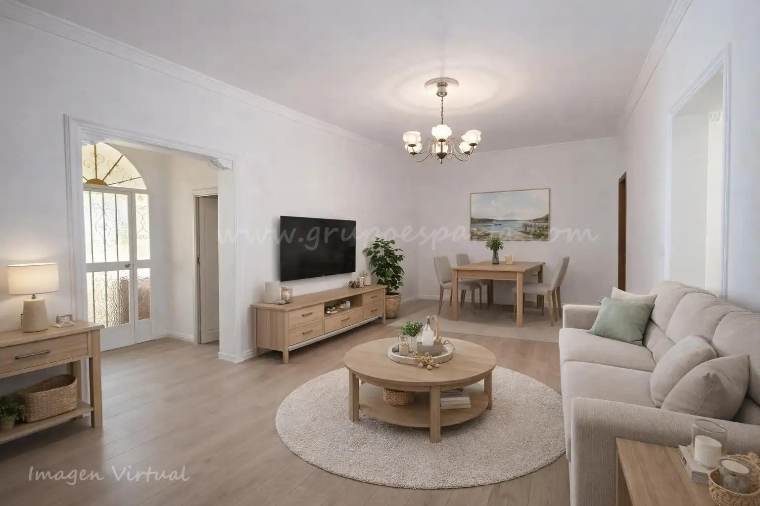 Sala de estar de Casa adosada en venta en Umbrete