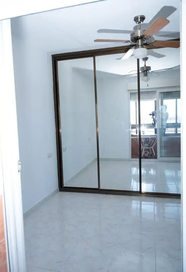 Schlafzimmer von Wohnung zur Miete in Málaga mit Klimaanlage, Parkett und Abstellraum