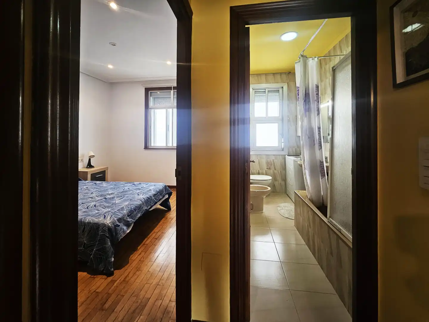 Bedroom of Flat for rent in A Coruña Capital   with Heating, Furnished and Oven