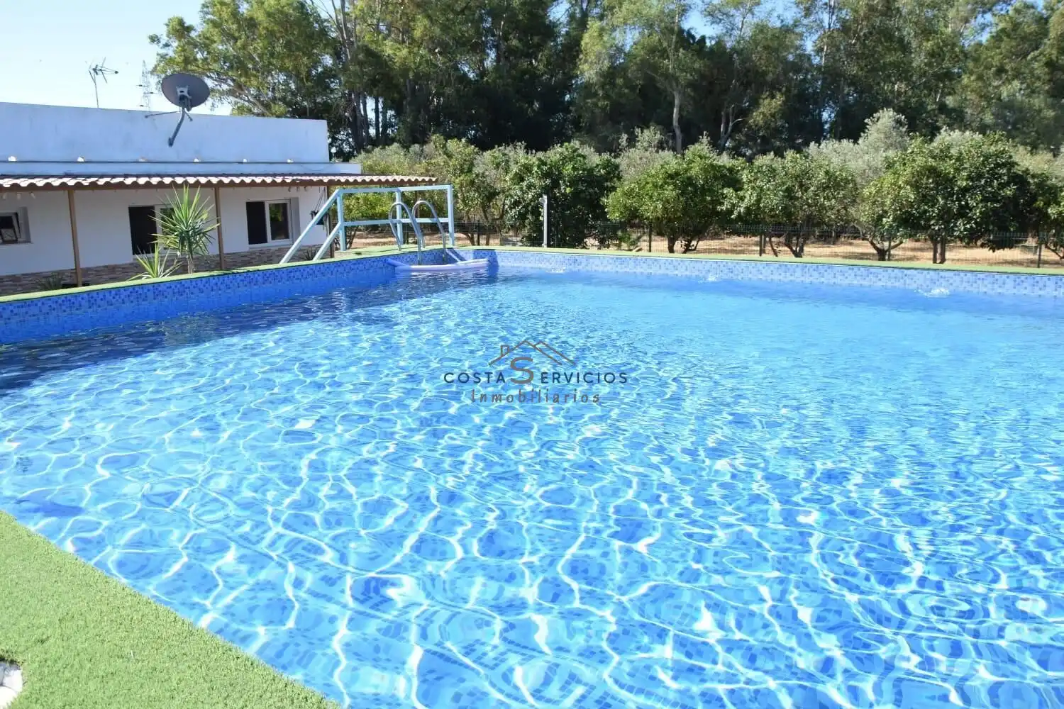 Piscina de Finca rústica en venda en Gibraleón amb Aire condicionat, Terrassa i Piscina