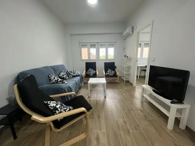 Sala de estar de Piso de alquiler en Castellón de la Plana / Castelló de la Plana con Aire acondicionado y Amueblado