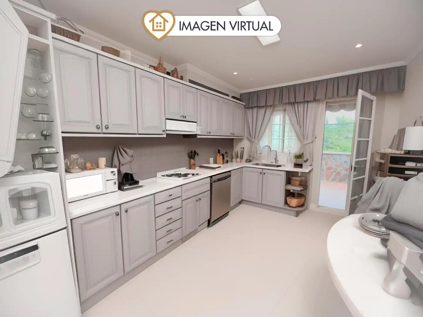 Kitchen of Houses for sale in Sant Vicenç Dels Horts  with Air Conditioner, Private garden and Terrace