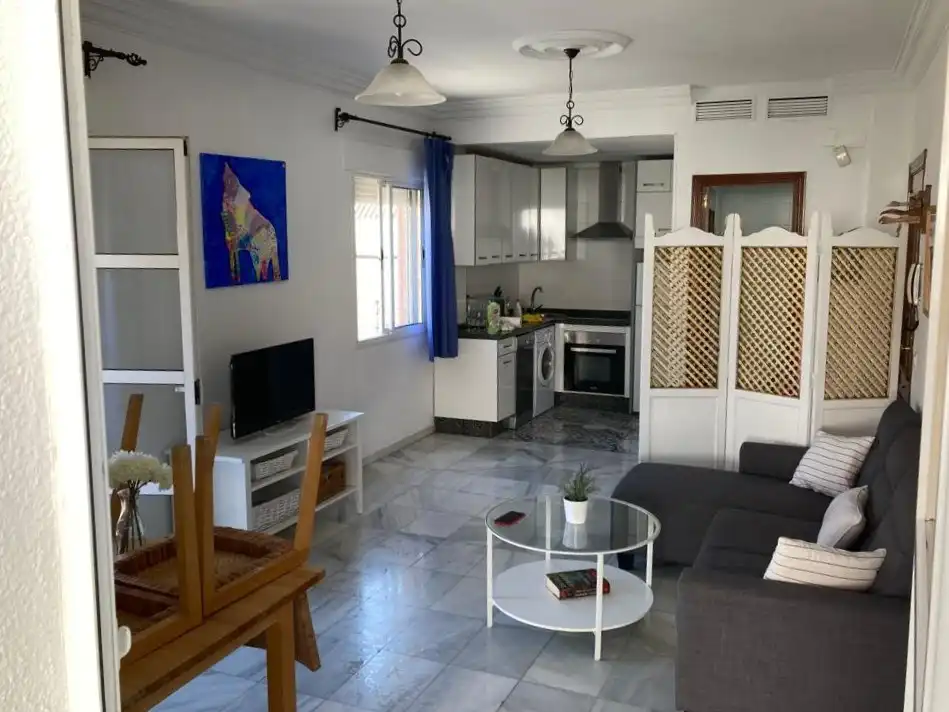 Living room of Attic for rent in Alcalá de Guadaira  with Air Conditioner, Terrace and Furnished