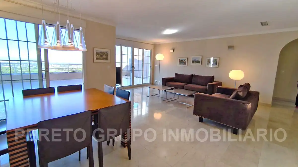 Sala d'estar de Àtic en venda en Pedreguer amb Aire condicionat, Calefacció i Jardí privat