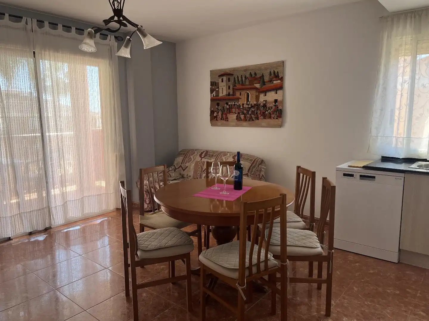 Dining room of Flat for rent in Chilches / Xilxes  with Terrace, Storage room and Furnished