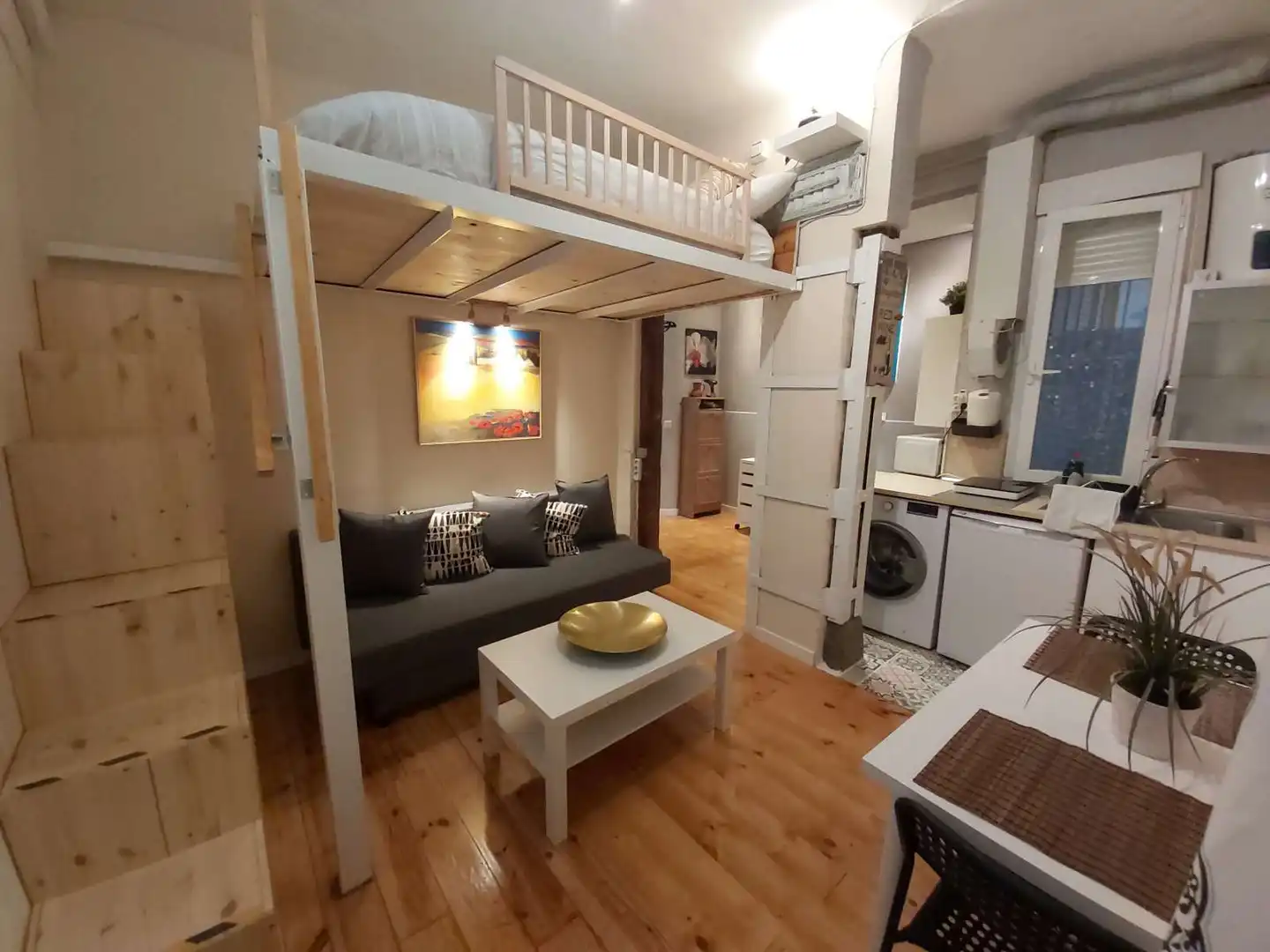 Bedroom of Study for share in Madrid  with Air Conditioner, Heating and Terrace