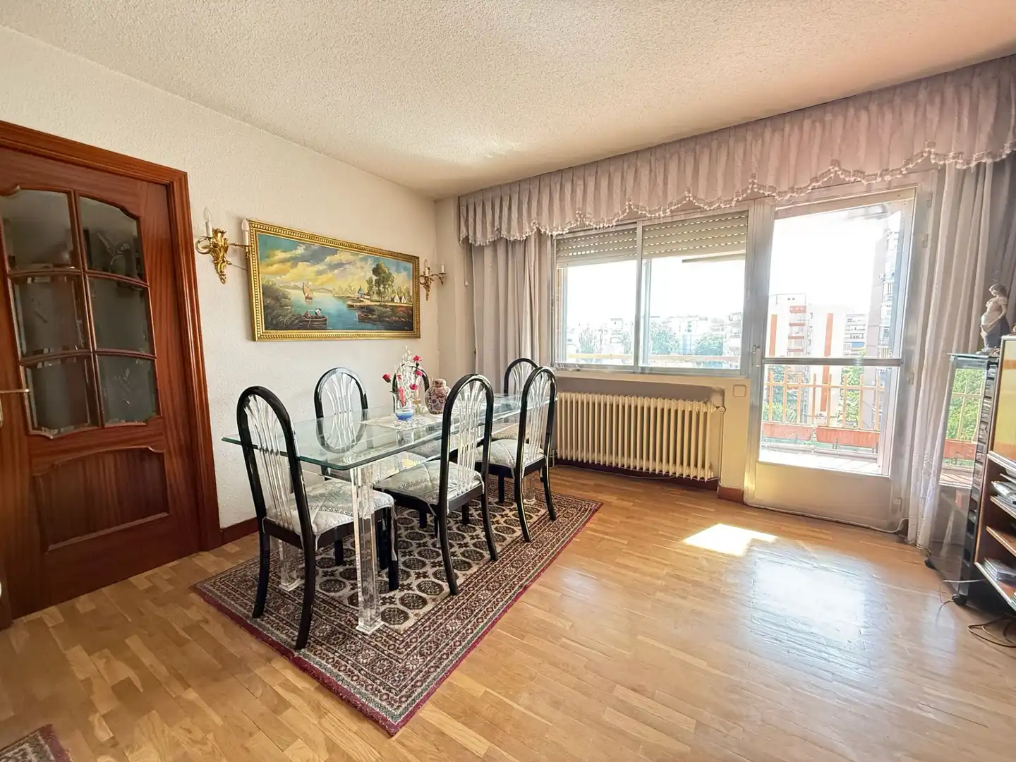 Esszimmer von Wohnung zum Verkauf in Móstoles mit Heizung, Parkett und Terrasse