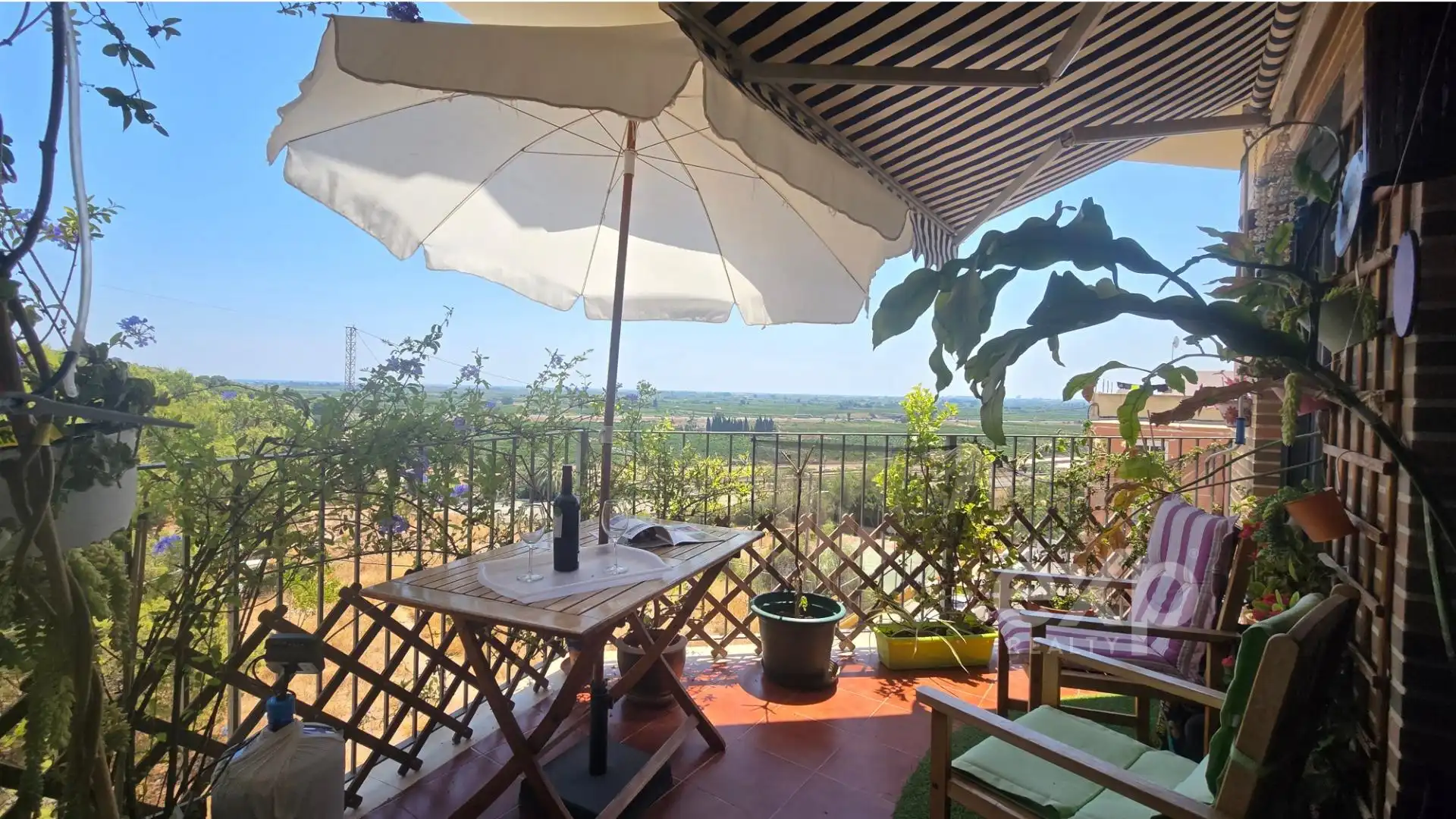 Terrace of Flat for sale in Almenara  with Heating, Parquet flooring and Storage room