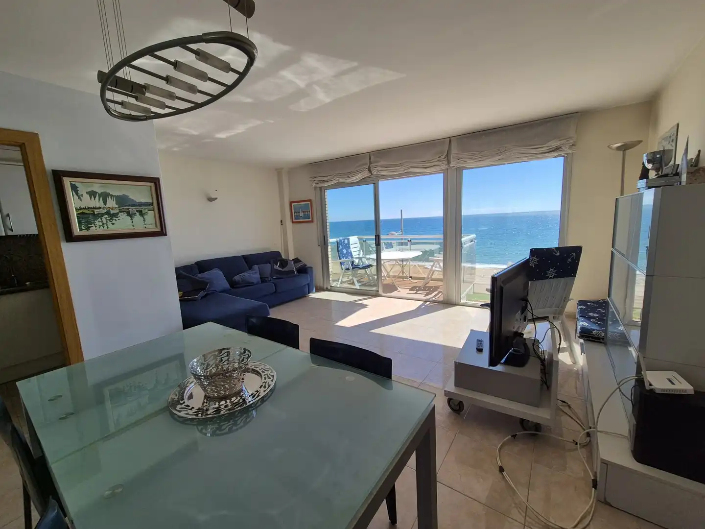 Living room of Flat for sale in Calonge i Sant Antoni  with Air Conditioner, Heating and Terrace