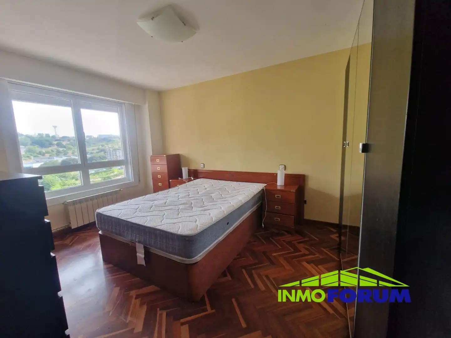 Bedroom of Flat for rent in A Coruña Capital   with Heating, Terrace and Storage room