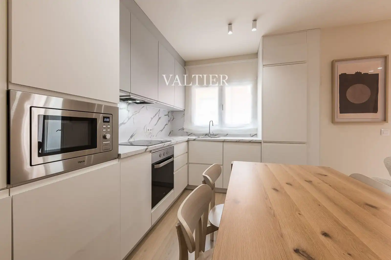 Küche von Wohnung zur Miete in Madrid mit Klimaanlage, Terrasse und Möbliert