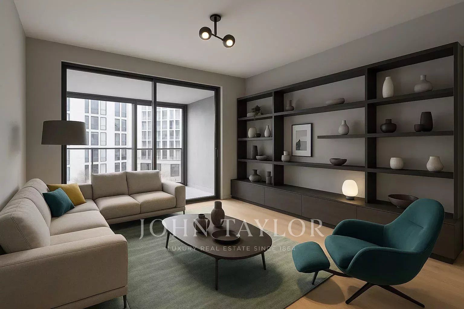 Living room of Flat for sale in  Madrid Capital  with Heating, Private garden and Terrace