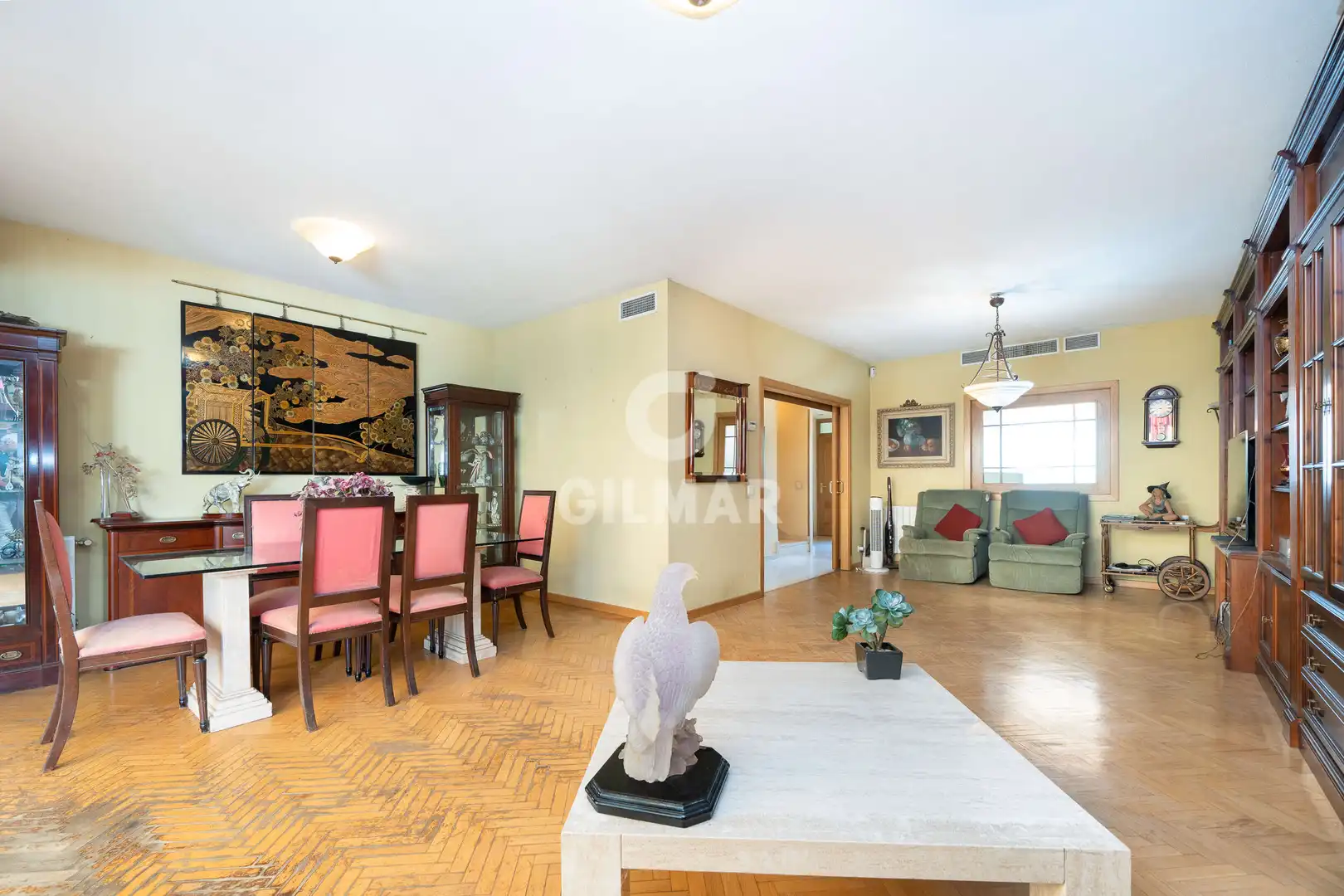 Living room of Detached homes for sale in Madrid  with Heating, Private garden and Swimming Pool