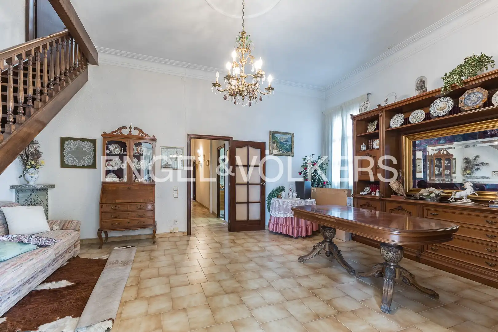 Esszimmer von Country house zum Verkauf in Barcelona mit Heizung, Parkett und Terrasse