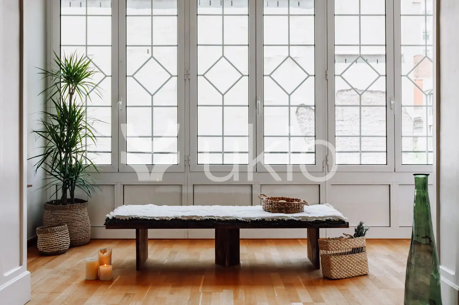 Sala de estar de Apartamento de alquiler en Barcelona con Aire acondicionado, Calefacción y Amueblado